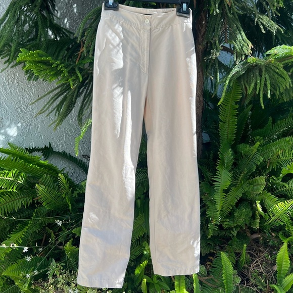 Katharine Hamnett Denim Straight-Leg High-Waist Pants | 100% Cotton | Small - Picture 13 of 13